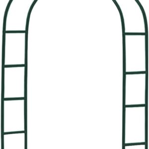 Newsmarts 7.9Ft Metal Garden Arch Army Green Garden Arbor for Climbing Plant Outdoor Wedding Party