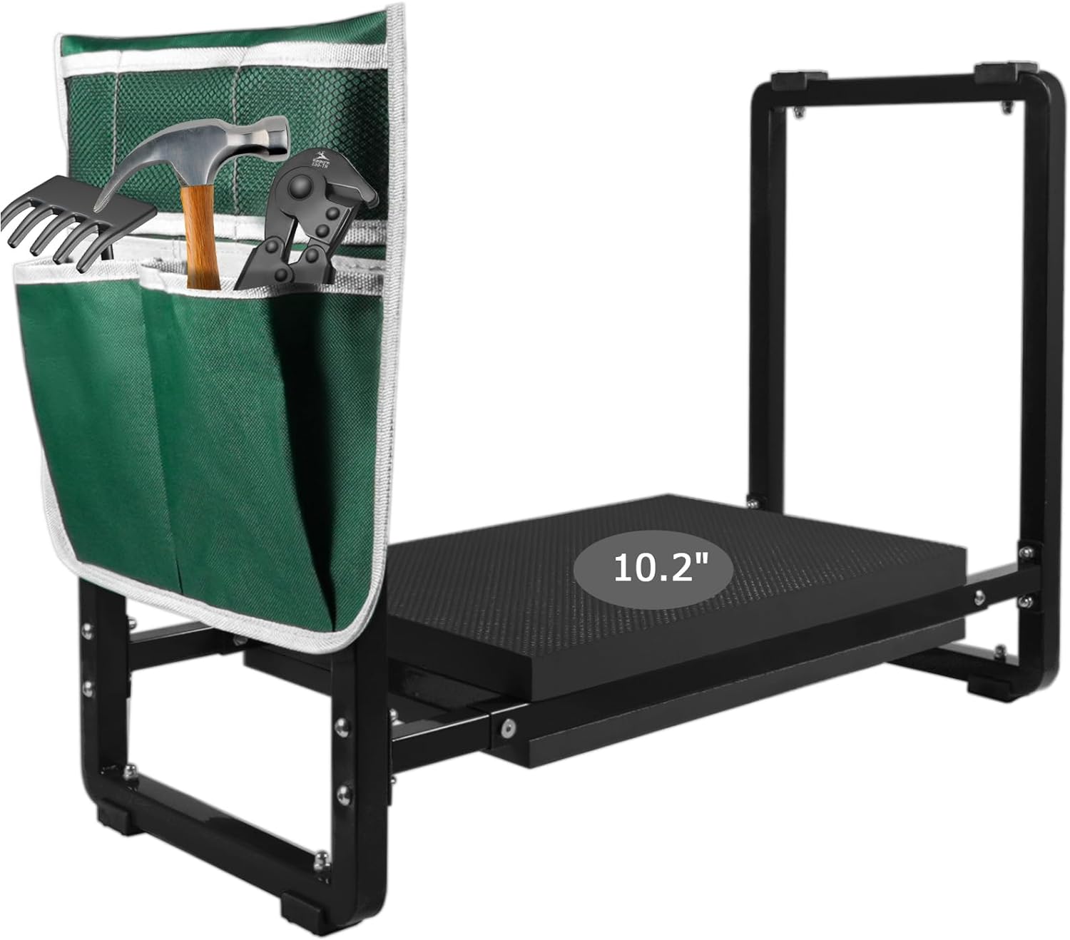 FLINTER 10.2" Wider Garden Kneeler and Seat, 2024 Upgraded Heavy Duty Thick Gardening Bench for Kneeling and Seat - Garden Tools with Bags, Gardening Gifts for Women, Grandparents, Mom & Dad