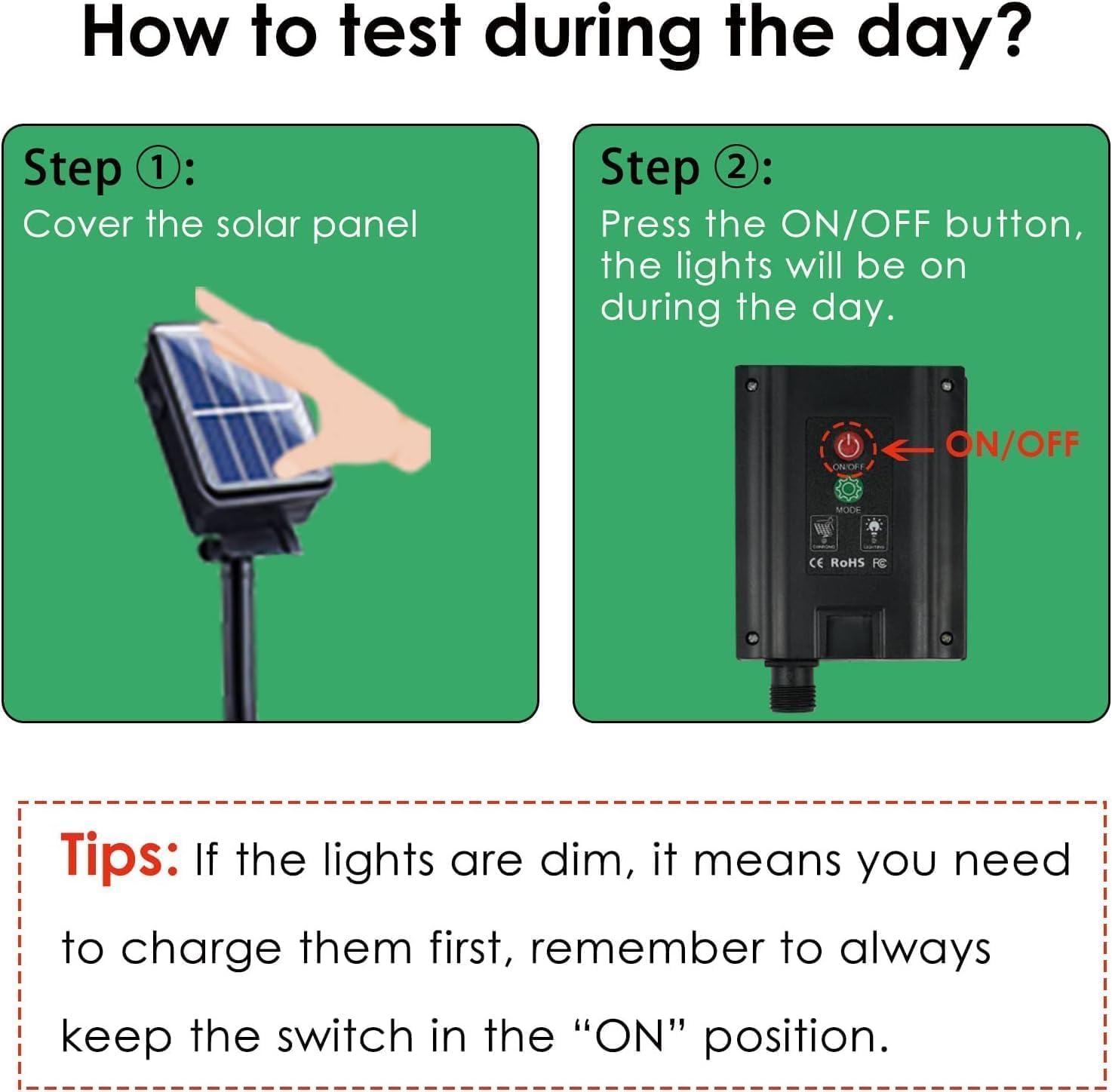 OZS 8Pack Total 64LED Solar Garden Lights Solar Lights Outdoor, Solar Firefly Lights, Waterproof Solar Fairy Lights Outdoor for Garden Yard Pathway Decoration(Warm White) - Image 4