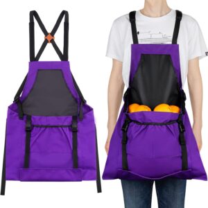 lapinchen Gardening Apron, with Quick Release Pockets for Harvesting Gardening with Pockets, Water Resistant Apron